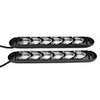 2X Flowing LED Lights Flexible DRL Turn Signal Lamp Strip Switchback White/Amber