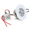 3 1W 280LM 5500-6500K White LED Ceiling Light Bulb (85-265)