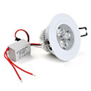 3 1W 280LM 5500-6500K White LED Ceiling Light Bulb (85-265)