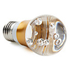 3 1W E27 85-265 2-LED RGB Light Bulb (Gold)