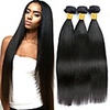 3 Bundles Hair Weaves Brazilian Hair Straight Human Hair Extensions Remy Human Hair 100% Remy Hair Weave Bundles 300 g Natural Color Hair Weaves / Hair Bulk Human Hair Extensions 8-28 inch Natural