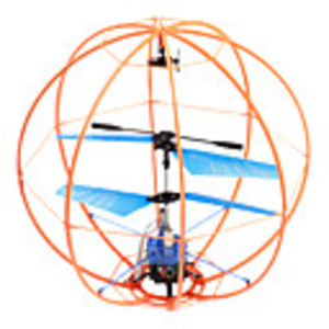 3 Channel Ball Shape Remote Control Helicopter with Built-in Cyro (Blue)