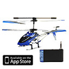 3 Channel Helicopter with Gyro S107G i-Copter Controlled by iPhone/iPad/iPod Touch (Blue)