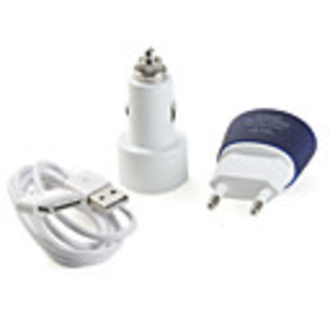 3-in-1 AC Charger and Cigarette Kit for iPad 2 and iPhone 4S