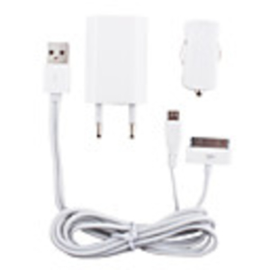 3-in-1 Charging Kit for iPhone 4,  4S,  Samsung,  HTC and Others
