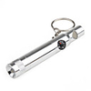 3 In 1 Compass Whistle Flashlight Keychain Silver