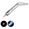 3 In 1 Flashlight Keychain Silver