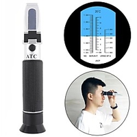 3 In 1 Handheld 1.333-1.360 Refractive Index 0-12% Blood Albumin 1.000-1.050 Urine Specific Gravity Human Refractometer