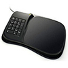 3-in-1 Mini Number Keypad 3 Port USB Hub Mouse Pad