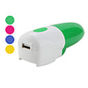3-in-1 Missile LED Auto AC and Car Charger with Cable for iPhone and Cell Phone (Assorted Colors)