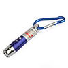 3-in-1 Red Laser White Light UV Light Flashlight with keychain (Blue)