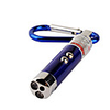 3-in-1 Red Laser White Light UV Light LED Flashlight Keychain (3 LR44)