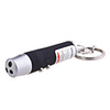3-in-1 Red Laser White Light UV Light LED Flashlight Keychain (3 LR44 Color Assorted)
