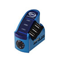 3-in-1 USB 2.0 SDHC M2/MS/TF/SD/MMC Card reader 3-Port Hub Thermometer