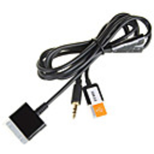 3-in-1 USB 3.5mm AUX Audio/Data/Charger Cable for iPod/iPhone/iPad (Black)