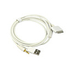 3-in-1 USB 3.5mm AUX Audio/Data/Charger Cable for iPod/iPhone/iPad/iPad 2 (White)