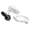 3-in-1 USB Car Power Adapter AC Power Adapter USB Cable for iPhone 4/4S,  iPad 2 and Others