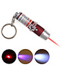 3 in 1 UV Detector Laser Keychain LED Keychain - Red
