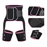 3 in 1 Waist Cincher Thigh Trimmer Butt Lifter Neoprene Slim Thigh Trimmer Leg Shapers Slimming Belt Sweat Waist Trainer Corset Sports Spandex Chinlon Nylon Yoga Gym Workout Pilates Adjustable Butt