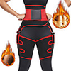 3 in 1 Waist Cincher Thigh Trimmer Butt Lifter Neoprene Slim Thigh Trimmer Leg Shapers Slimming Belt Sweat Waist Trainer Shirt Sports Neoprene Gym Workout Exercise Fitness Bodybuilding Adjustable