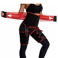 3 in 1 Waist Cincher Thigh Trimmer Butt Lifter Neoprene Slim Thigh Trimmer Leg Shapers Slimming Belt Sweat Waist Trainer Shirt Sports Polyster Gym Workout Exercise Fitness Bodybuilding Adjustable miniinthebox