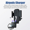 3 in 1 Wireless Car Charger for iPhone 8 X XR XS Fast Wireless Charging Car Mount Induction Charger Phone Holder for Apple Watch