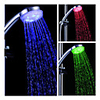 3-inch 6–LED 7 Color Heat Sensor Shower Head (Plastic,  Chrome Finish)