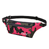3 L Hiking Waist Bag Lightweight Quick Dry Wearable Sweat-Wicking Outdoor Hiking Running Camping Nonwoven Yellow Fuchsia Camouflage