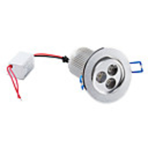 3-LED 810-900LM 6000-6500K White LED Ceiling Bulbs (85-265V)