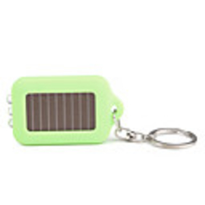 3-LED Mini Solar Light Keychain - Green
