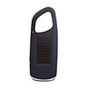 3-LED Solar Power Self-Recharge Flashlight With Hiking Clip(Black)