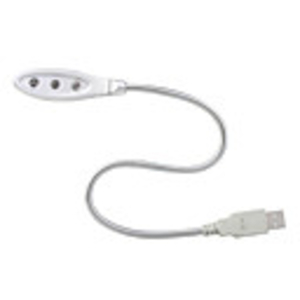 3-LED USB Light for Laptop (Silver)