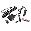 3-Mode Cree Q5 LED Compass Flashlight Set (3W,  200LM,  1x18650,  3xAAA)