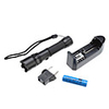 3-Mode Cree Q5 LED Flashlight Set (3W,  200LM,  1xAA,  1x14500)