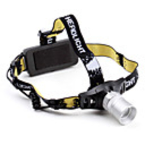 3-Mode Zoom Cree Q5 LED Headlamp (Silver,  380LM)