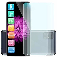 [3-pack] compatible with samsung galaxy a51 5g,  galaxy a51 4g [screen coverage][tempered glass] case friendly screen protector anti-fingerprint,  bubble free (not fit galaxy a50) (clear)