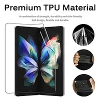 (3 Pack) Compatible Samsung Galaxy Z Fold 3 Screen Protector Soft HD Clear Film Scratch Resistant Anti-Fingerprints Bubble Free Screen Protector Film for Samsung Galaxy Z Fold 3 5G 2021 miniinthebox