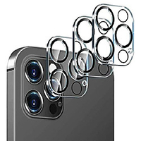 3 Pack Phone Camera Lens Protector Compatible with iPhone 12Pormax iPhone 11 Tempered Glass Camera Protector Case Friendly Back Lens Rear Camera Protective Film For iPhone 12 mini iPhone 11promax miniinthebox