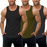 3 Pack Sleeveless Workout Tank Tops for MenSleeveless Gym Muscle Tank Tops Basketball Workout Shirts miniinthebox