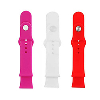 3 pack Watch Band for Apple Watch Series 6 SE 5 4 3 2 1 Apple Classic Buckle Silicone Wrist Strap