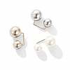 3 pairs fashion pearl brooch safety pins,  tops decoration for women girls home wedding party decoration (mixing)