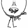 3 pairs halloween gothic spider web skull skeleton collar choker necklace link bracelet and drop earrings jewelry set for women girls