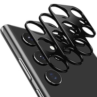3 pcs Camera Lens Protector 0.2mm For Samsung S22 Ultra Tempered Glass Aluminum Frame Scratch Proof Anti-Fingerprint miniinthebox