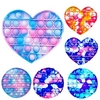 3 pcs Desktop Fun Ice Cream Shaped Push Bubble Silicone Toys Children Adult Stress Reliever Fidget Squeeze Board Game miniinthebox