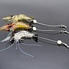 3 pcs Fishing Lures Soft Bait Craws / Shrimp Luminous Bass Trout Pike Sea Fishing Freshwater Fishing Lure Fishing Soft Plastic