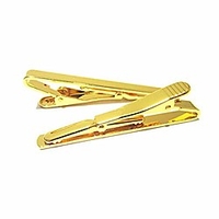 3 pcs mens tie clips 2.1 inch metal tie bar clip tie tack accessories for anniversaries,  wedding and business (gold)