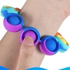 3 pcs Pop Fidget Bracelet Reliver Stress Toys Rainbow Push It Bubble Antistress Toys Adult Children Sensory Toy To Relieve Autism miniinthebox