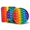 3 pcs Pop Fidget Reliver Stress Toys Rainbow Push It Bubble Antistress Toys Adult Children Sensory Toy To Relieve Autism miniinthebox