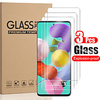 3 PCS Protector Screen for Samsung Galaxy A72 A52 A32 A02S A71/A51/A10/ A20/A30/A40/A50/A70/A80/A90/A20E/A60/A20s/A40s High Definition (HD) / 9H Hardness Tempered Glass miniinthebox