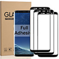 3 PCS Screen Protector for Samsung Galaxy S9 / S9 Plus / S8 / S8 Plus 3D Curved Full Tempered Glass Front Screen Protector High Definition (HD) / 9H Hardness / Explosion Proof